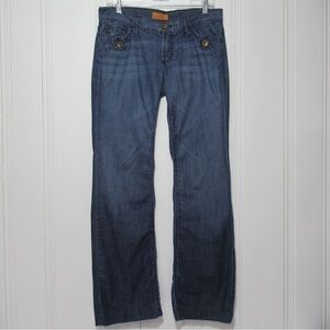 James Jeans Dry Aged Jamie Sky Blue Style Bootcut Denim Jeans Size 29